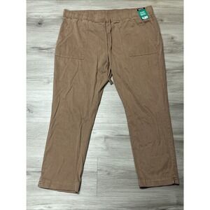 NWT Buffalo David Bitton Women's Pants Size XL Tencel Drawstring Brown‎ Tan Soft